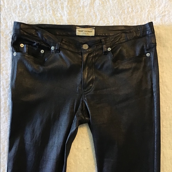 saint laurent leather pants mens